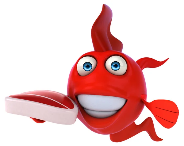 Fun cartoon fish — Stock Photo, Image