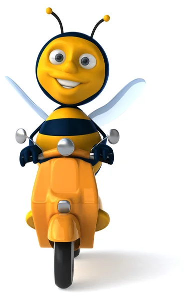 Zabawne Pszczoła na skuter — Zdjęcie stockowe