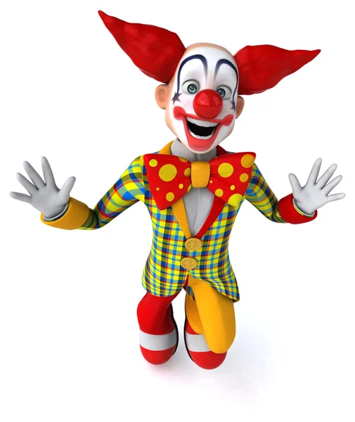 Leuke cartoon clown — Stockfoto