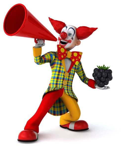 Leuke cartoon clown — Stockfoto