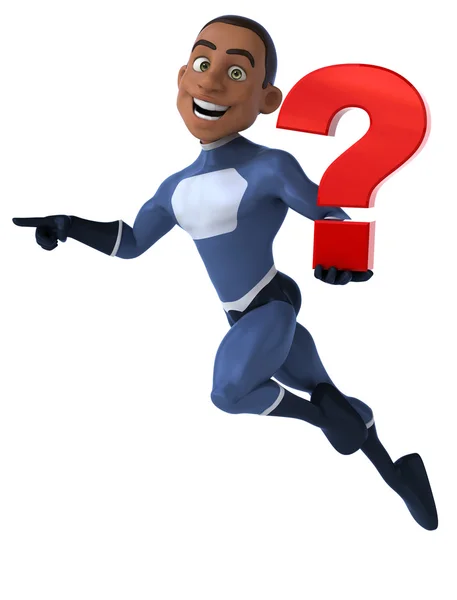 Fun cartoon superhero — Stock Photo, Image