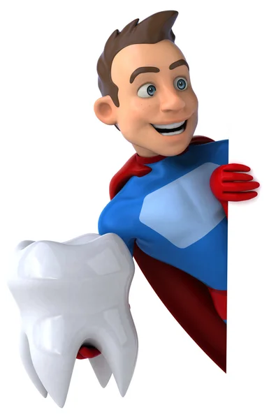 Fun cartoon superhero — Stock Photo, Image