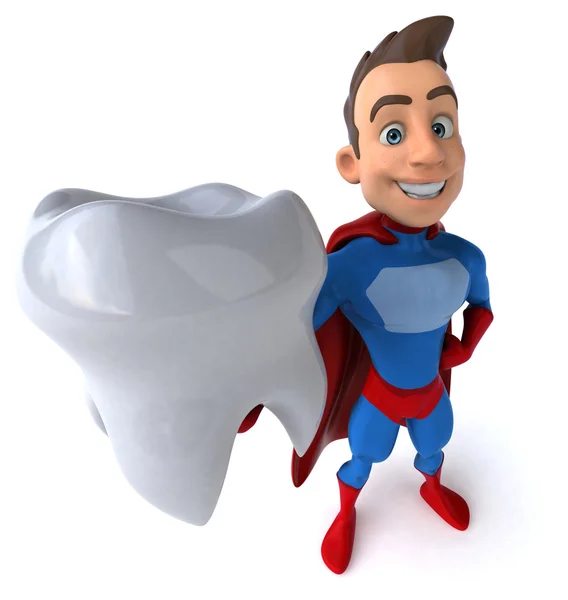 Fun cartoon superhero — Stock Photo, Image