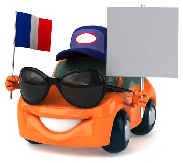 Fun voiture de dessin animé — Photo