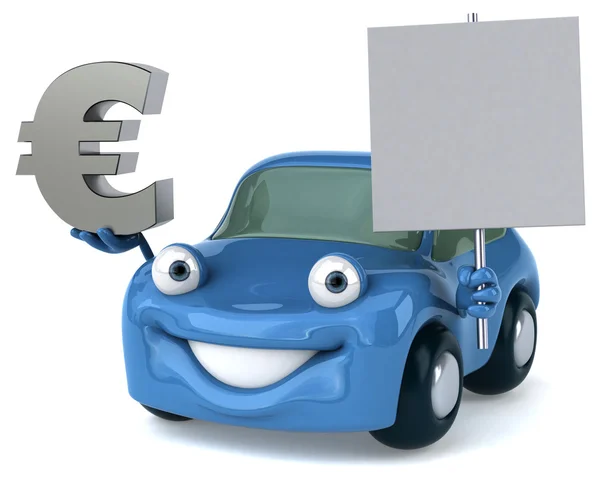 Leuke cartoon auto — Stockfoto