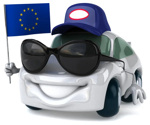 Fun cartoon car — Stock Photo, Image