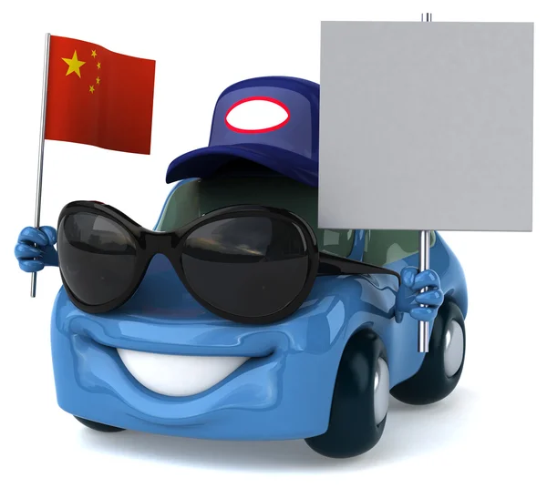 Divertido coche de dibujos animados — Foto de Stock