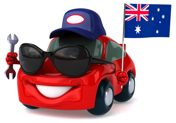 Fun cartoon car — Stock Photo, Image