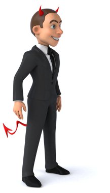 Eğlenceli karikatür işadamı