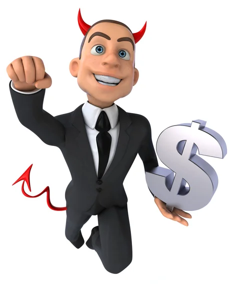 Fun cartoon businessman — Stock Photo, Image