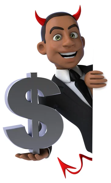 Fun cartoon businessman — Stock Photo, Image