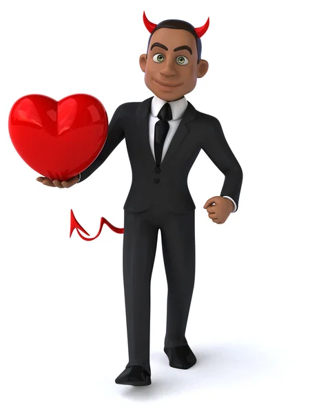 Fun cartoon businessman — Stock Photo, Image