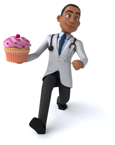 Fun cartoon doctor — Stock Photo, Image