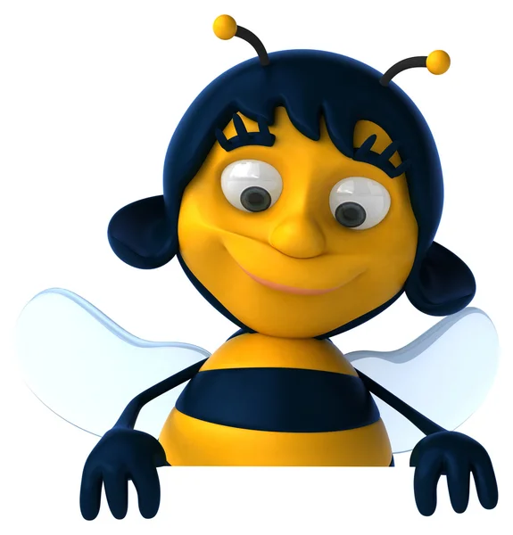 Leuke cartoon bee — Stockfoto