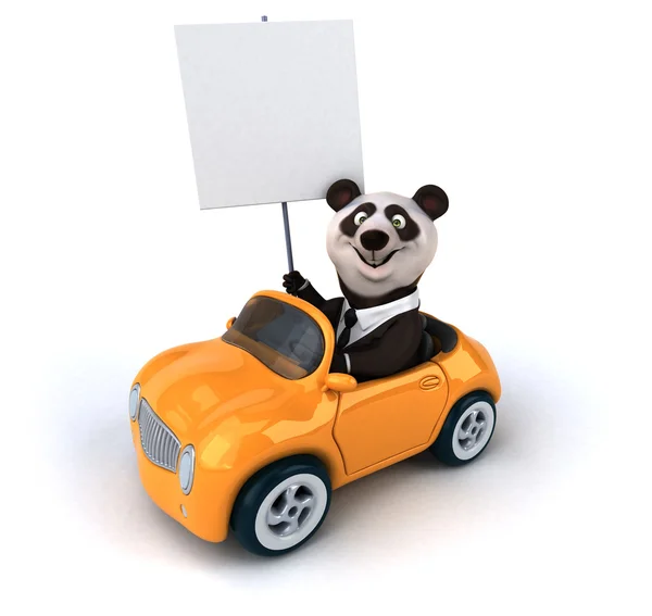 Leuke cartoon panda — Stockfoto