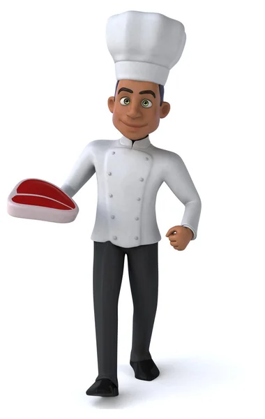 Leuke cartoon chef-kok — Stockfoto