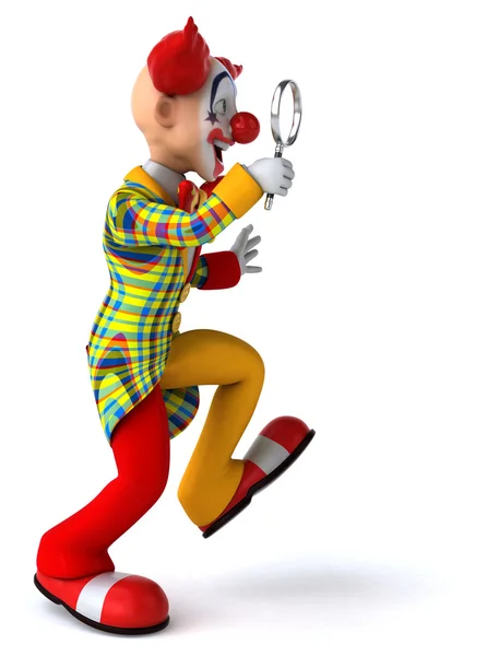 Leuke cartoon clown — Stockfoto