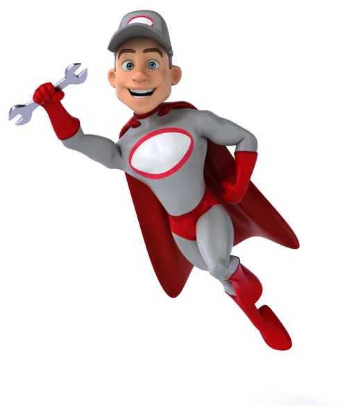 Super cartoon mechanic — Stockfoto