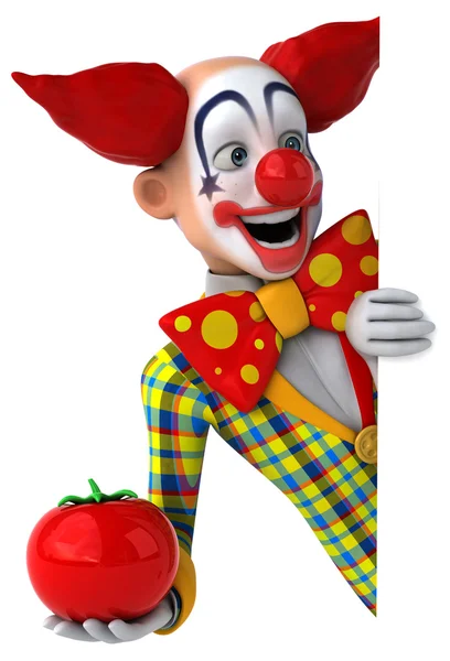 Leuke cartoon clown — Stockfoto