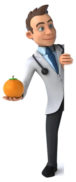 Fun cartoon doctor — Stock Photo, Image