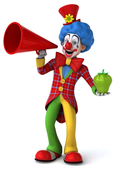 Fun cartoon clown — Stock Photo, Image