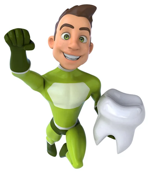 Fun cartoon superhero — Stock Photo, Image