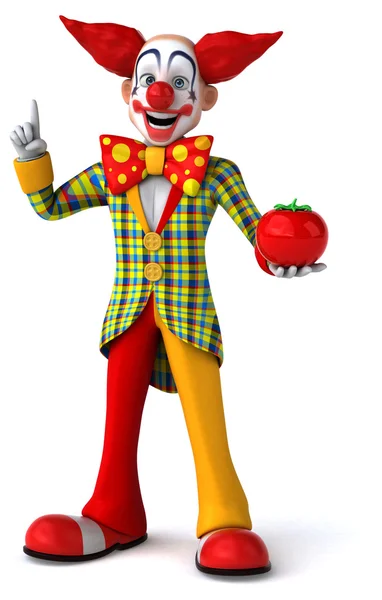 Roliga tecknade clown — Stockfoto