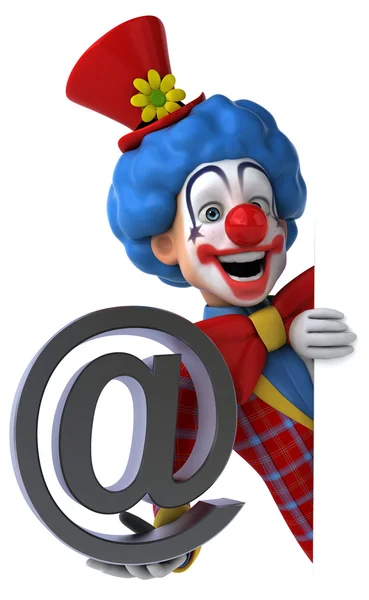 Spaß Cartoon Clown — Stockfoto