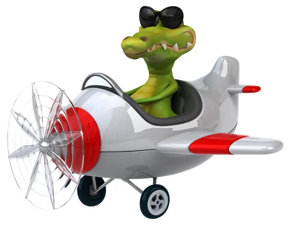 Fun cartoon crocodile — Stock Photo, Image