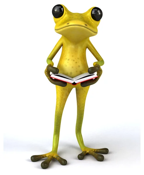 Fun cartoon frog — Stock Photo, Image