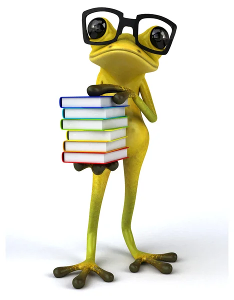 Fun cartoon frog — Stock Photo, Image