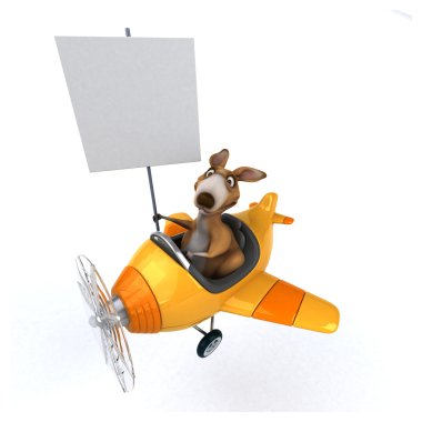 Eğlenceli çizgi film kanguru