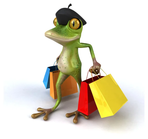 Fun cartoon frog — Stock Photo, Image