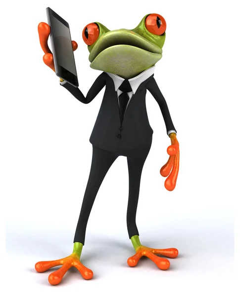 Fun cartoon frog — Stock Photo, Image