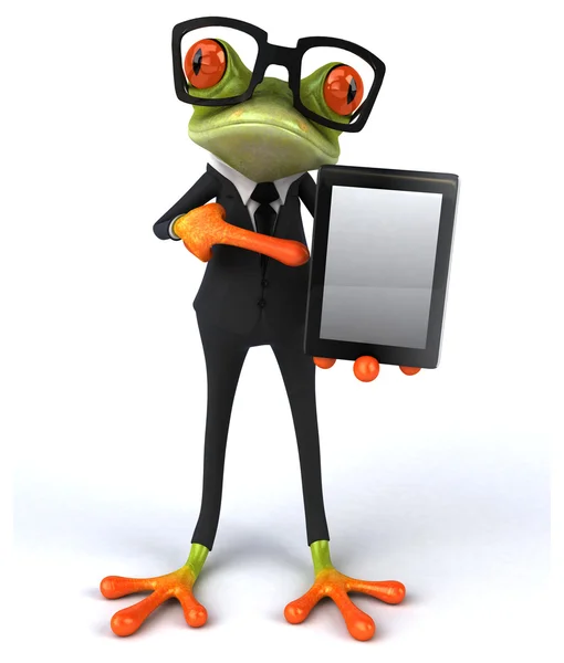 Spaß Cartoon-Frosch — Stockfoto