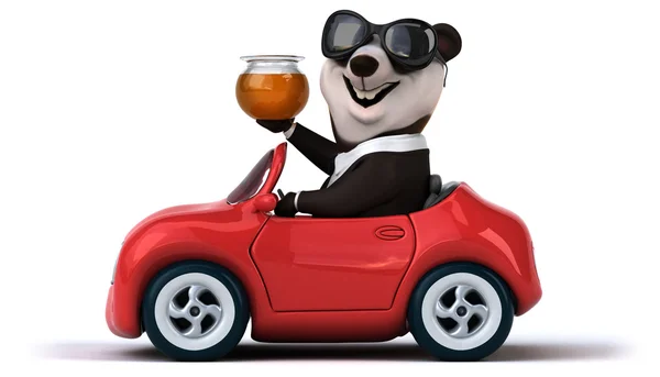 Fun cartoon panda — Stock Photo, Image