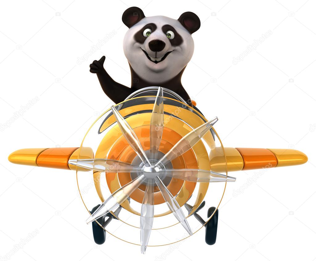 Fun cartoon panda