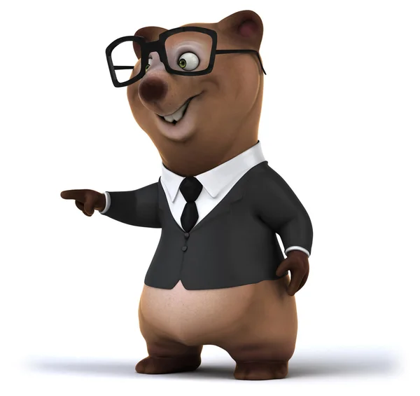 Fun cartoon bear — Stock Photo, Image