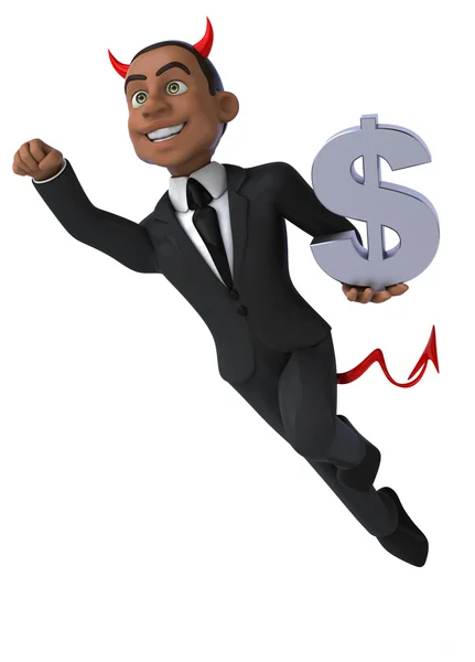 Fun cartoon businessman — Stock Photo, Image