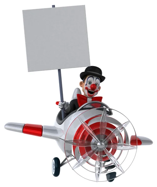 Spaß Cartoon Clown — Stockfoto