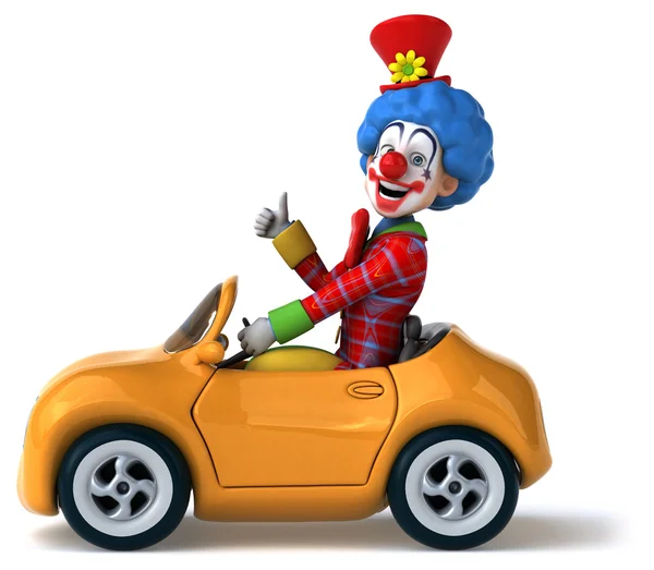 Fun cartoon clown — Stock Photo, Image