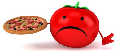 Eğlenceli çizgi film domates