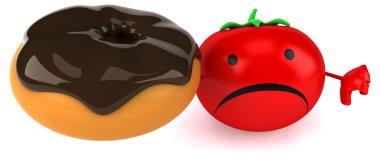 Eğlenceli çizgi film domates