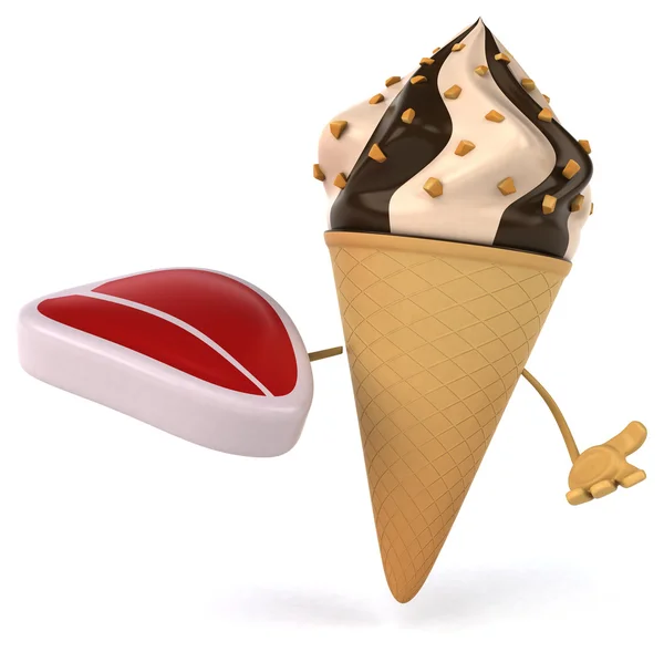 Kreslený zmrzlina — Stock fotografie