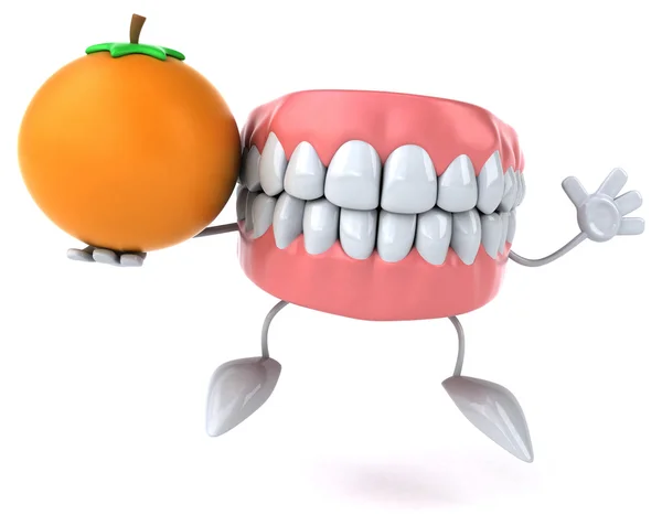 Zabawne kreskówki zębów — Zdjęcie stockowe