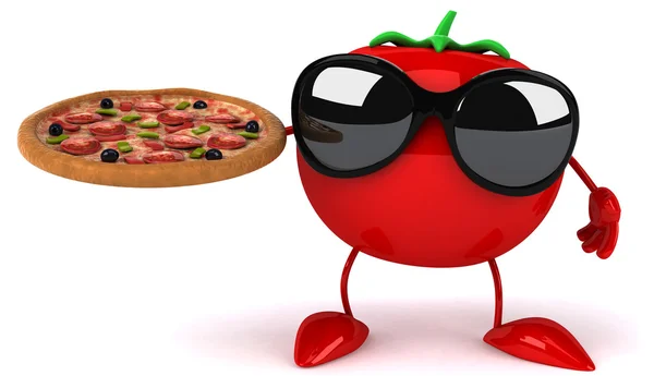 Fun cartoon tomato — Stock Photo, Image