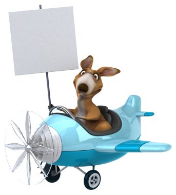 Eğlenceli çizgi film kanguru