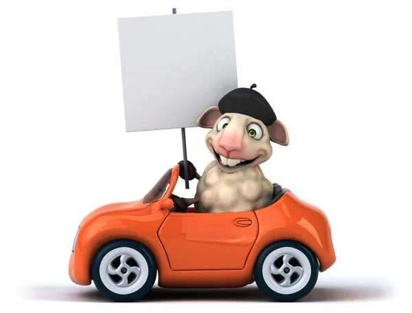 Fun cartoon sheep — Stock Photo, Image