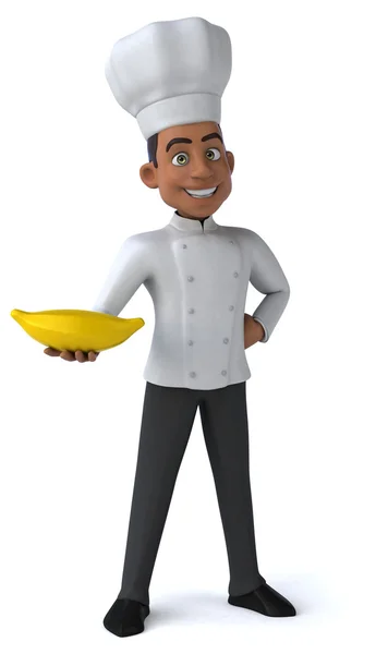 Divertido chef dos desenhos animados — Fotografia de Stock