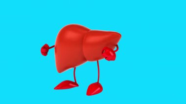 Kavramsal 3D karaciğer dansı (alfa kanallı))